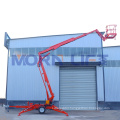high strength steel AC/DC/Diesel/Petrol/Double tow behind cherry picker mounted towable trailer boom lift for sale